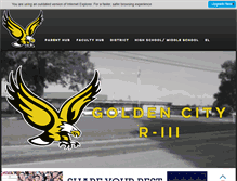 Tablet Screenshot of goldencityschools.com